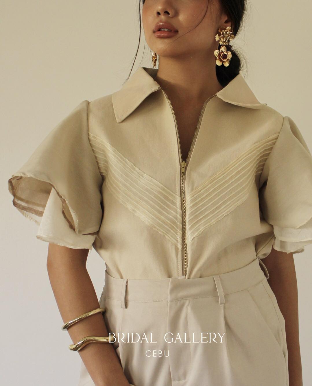 Lipad Top in Earth with rare Suksuk Barong Accent